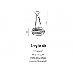 lampa wisząca ACRYLIO40 V026-400