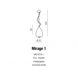 oprawa wisząca MIRAGE1 MD1015-1