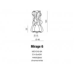 oprawa wisząca MIRAGE6 MD1016-6A