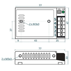 zasilacz led modułowy 15W 12V