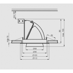 oprawa sufitowa 8400 chrom