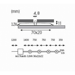 zestaw crosslight LED 987.72 bez zasilacza