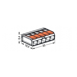 złączka instalacyjna COMPACT 5x4mm2