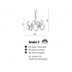 lampa wisząca SNAKE 2 MP6230-15