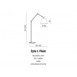lampa podłogowa ZYTA FLOOR ML2300-L