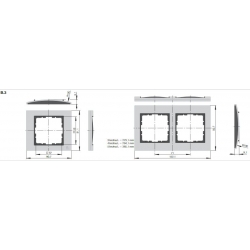 B.3 ramka 2-krotna alu/antracyt