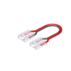 Złączka do taśm Fast Connector 3gen. SMD/COB 2pin 10mm 6A PCB-przewód 15cm-PCB PRIME (10 szt.) *