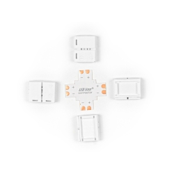 LED line łącznik do taśm LED CLICK CONNECTOR kątowy 8 mm 2 PIN Typ + *