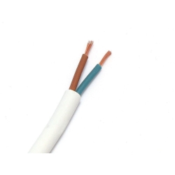 Przewód prądowy OMY 2x0,75mm 300V biały *