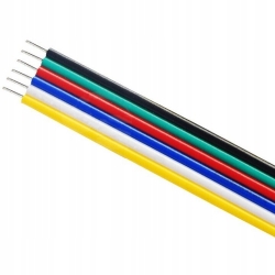 Przewód wstążkowy TLWY 6x0,20mm RGBCCT *