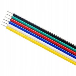 Przewód wstążkowy TLWY 6x0,22mm RGBCCT *