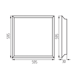 Panel led BAREV ECO 36W