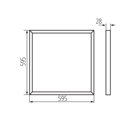 panel BAREV BL LEDN2 40W NW