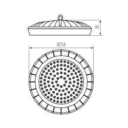 oprawa LED HIGH BAY HB UFO 100W NW