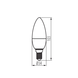 żarówka IQ-LED C35 E14 3,4W WW