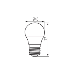 żarówka IQ-LED G45 E27 5,9W WW