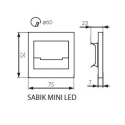 oprawa schodowa SABIK MINI WW