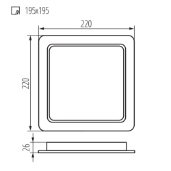 oprawa downlight TAVO LED DL 24W