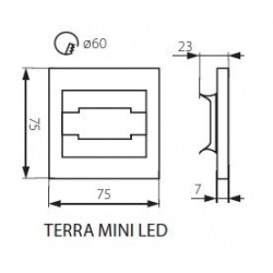 oprawa schodowa TERRA MINI WW