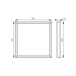 panel LED TOWE 36W natynkowy