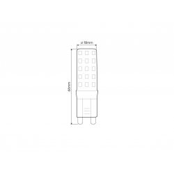 żarówka led g9 6W biała ciepła