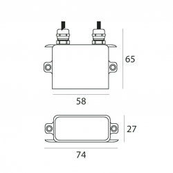 zasilacz led prądowy controlgears 630mA 6W