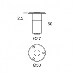 Oprawa LED ADMIRAL I 93114W30