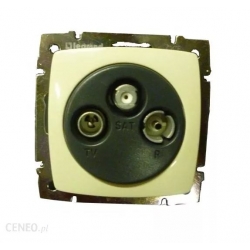 SUNO gniazdo TV-RD-SAT krem