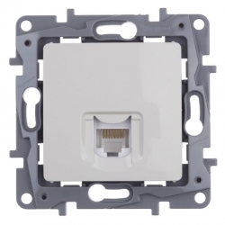 NILOE gniazdo komputerowe RJ45 kat.5 UTP białe