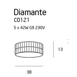 plafon DIAMANTE mały