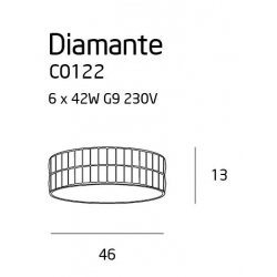 plafon DIAMANTE duży