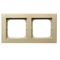 SONATA ramka podwójna szampański złoty