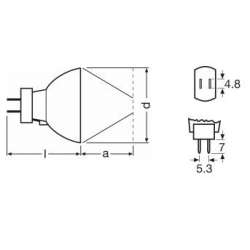 żarówka 64624 mr11 100W 12V