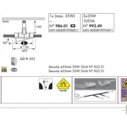 oprawa wpuszczana ZN-AL 986.01