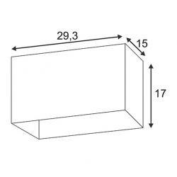 oprawa sufitowa ACRYLBOX DOUBLE 117212