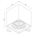 oprawa sufitowa SQUARES 50x1 230V