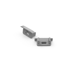 Zaślepka do profilu aluminiowego 10mm wpuszczanego srebrna 20szt *