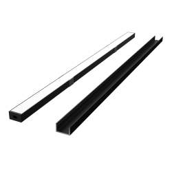 LED line PRIME Profil aluminiowy nawierzchniowy czarny 2m - zestaw *