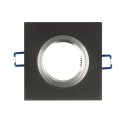 LED line Oprawa szklana kwadrat czarna 90x25x10mm mrożona GLIKKA *