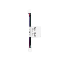 LED line złączka do taśm LED CLICK CONNECTOR podwójna 10 mm 4 PIN z przewodem *