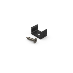 Uchwyt do profilu aluminiowego 10mm nawierzchniowego czarny 10szt *