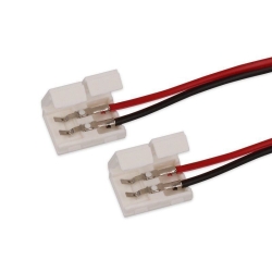 LED line złączka do taśm LED CLICK CONNECTOR podwójna 8 mm 2 PIN z przewodem *