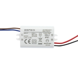Zasilacz LPA0612CV 0,5A 6W 12V IP67 Puszka *