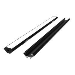 LED line PRIME Profil aluminiowy narożny czarny 2m - zestaw *