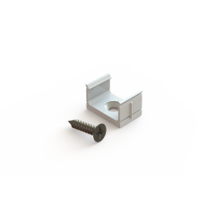Uchwyt do profilu aluminiowego 10mm nawierzchniowego biały 10szt *