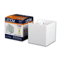 LED line LITE Kinkiet zewnętrzny LED 2x3W 4000K IP54 biały CUBE *