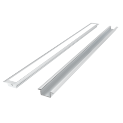 LED line PRIME Profil aluminiowy wpuszczany srebrny 2m - zestaw *