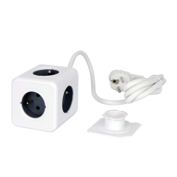 Przedłużacz CUBE 5 gniazd 1,5m 16A/3680W Schuko AURA line *