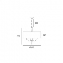 lampa wisząca WASHINGTON P05922WH