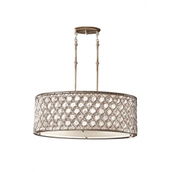 lampa wisząca lucia oval burnished silver